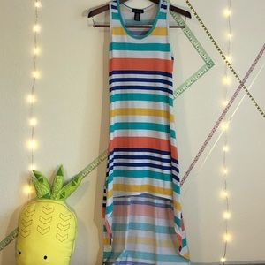 Love by Chesley | Striped Racerback High Low Dress